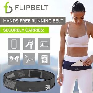 FlipBelt Black Running Belt